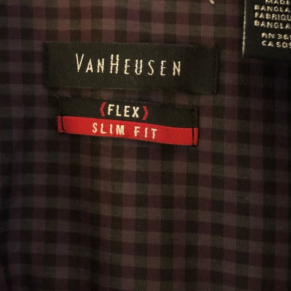 Large Van Heusen Flex Slim Fit long sleeve shirt - Picture 3 of 4